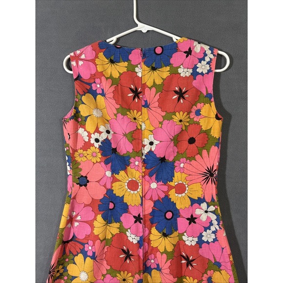Handmade Jumpsuit Floral Mod 70's Style Womens M Hippie Dopamine Vintage?? - Picture 6 of 12